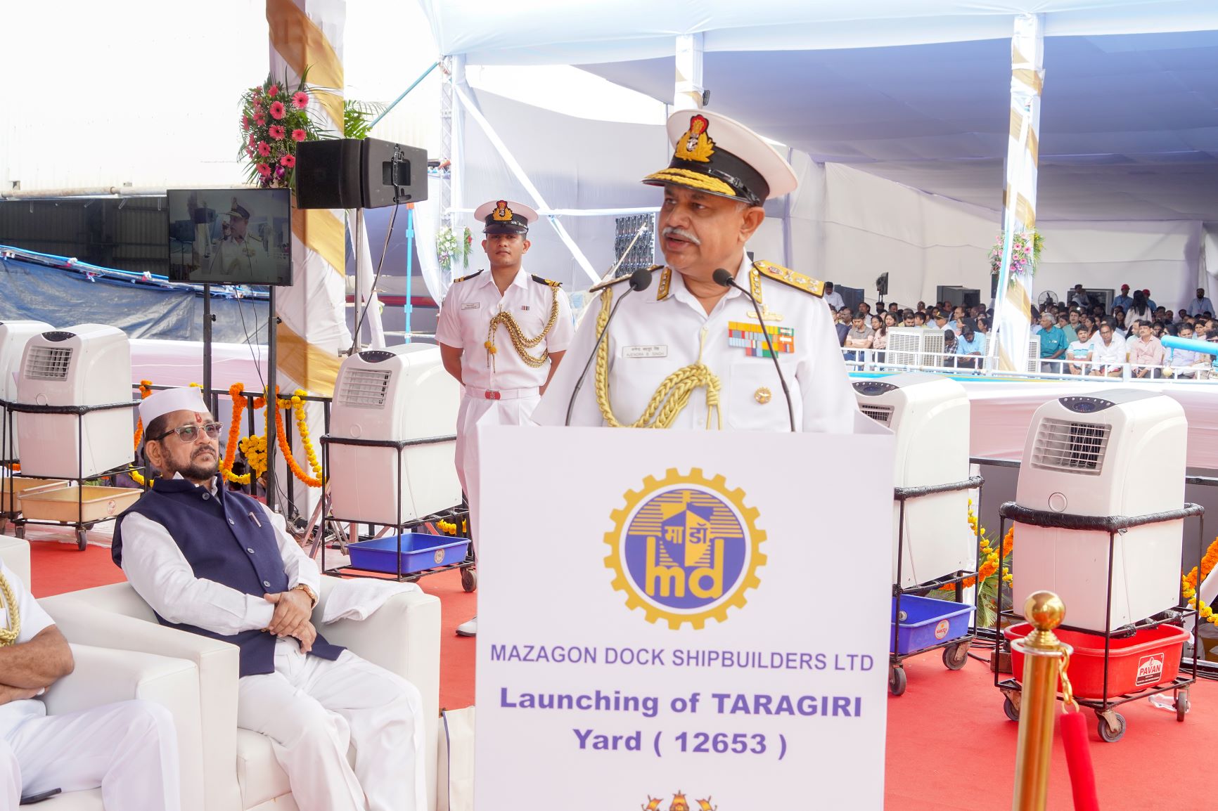 Launching Ceremony of Taragiri (Y-12653) Third Advanced Stealth Frigate of P17A-11th Sep 2022123